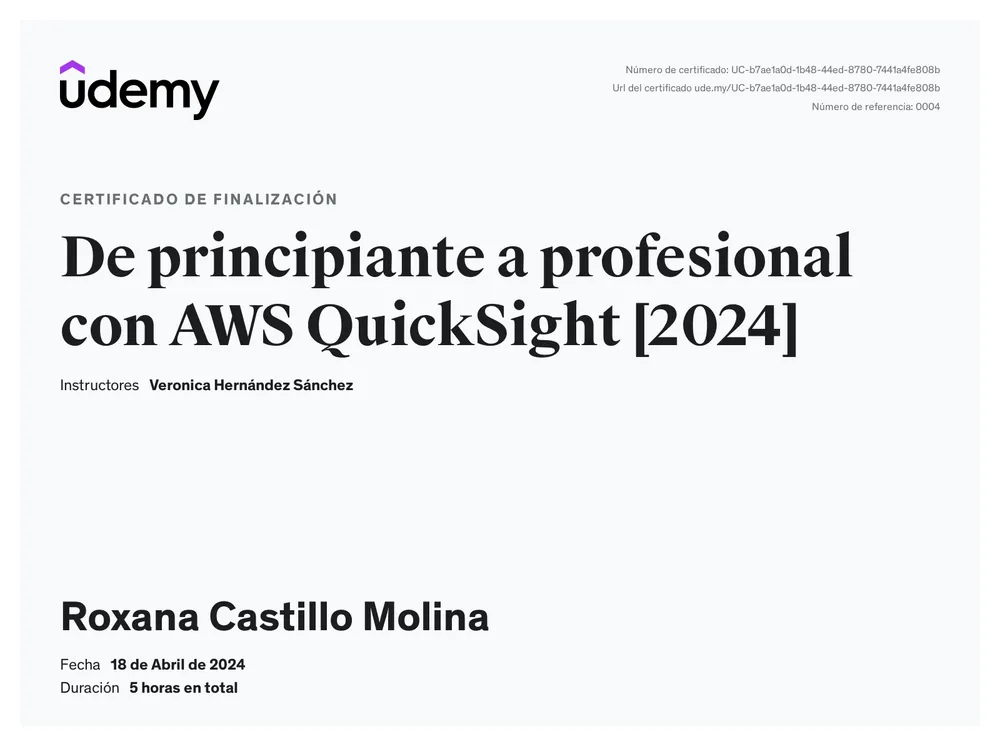 AWS QuickSight course