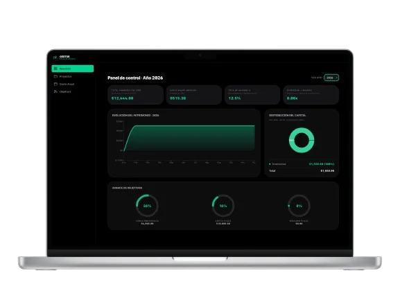 Financial management SaaS dashboard
