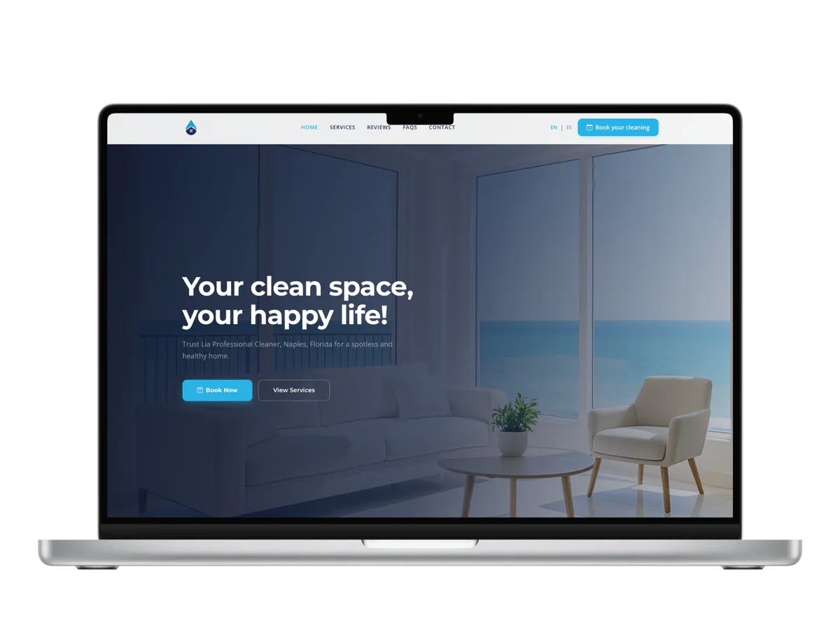 Bilingual platform for a local business